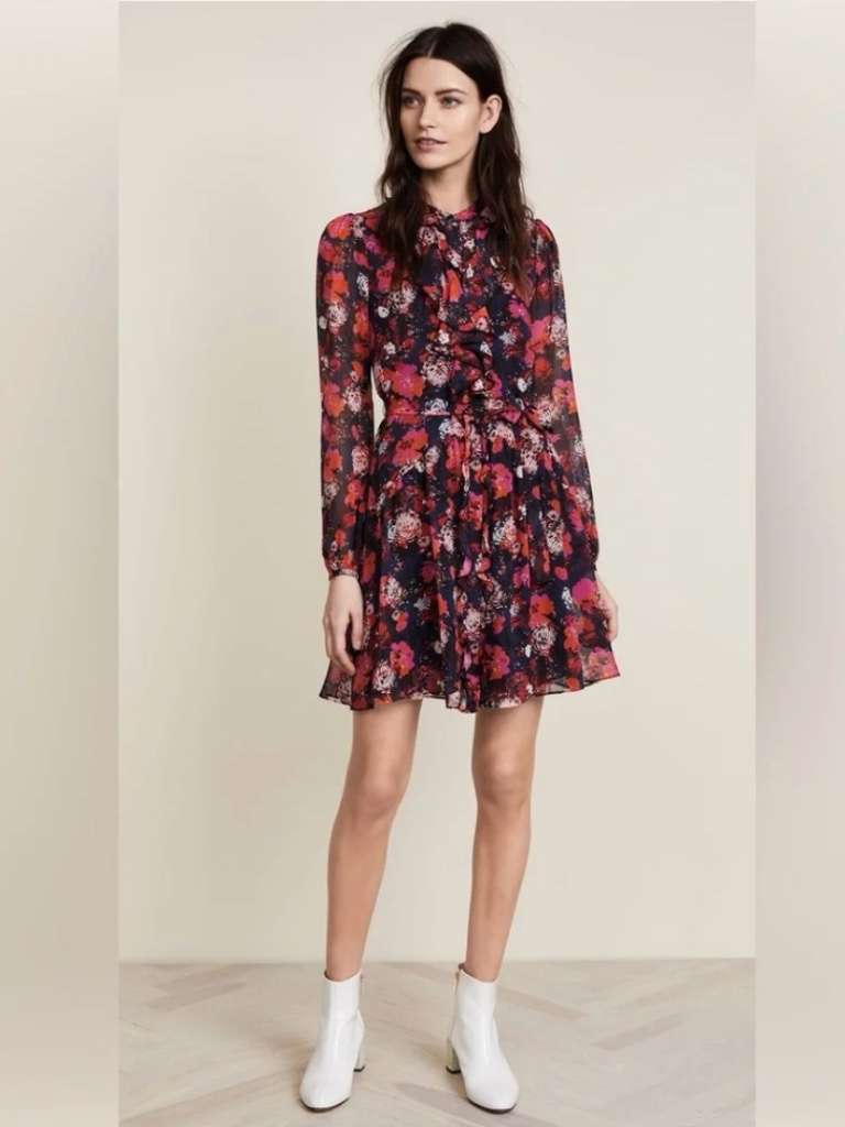 Saloni Tilly Ruffle C Dress